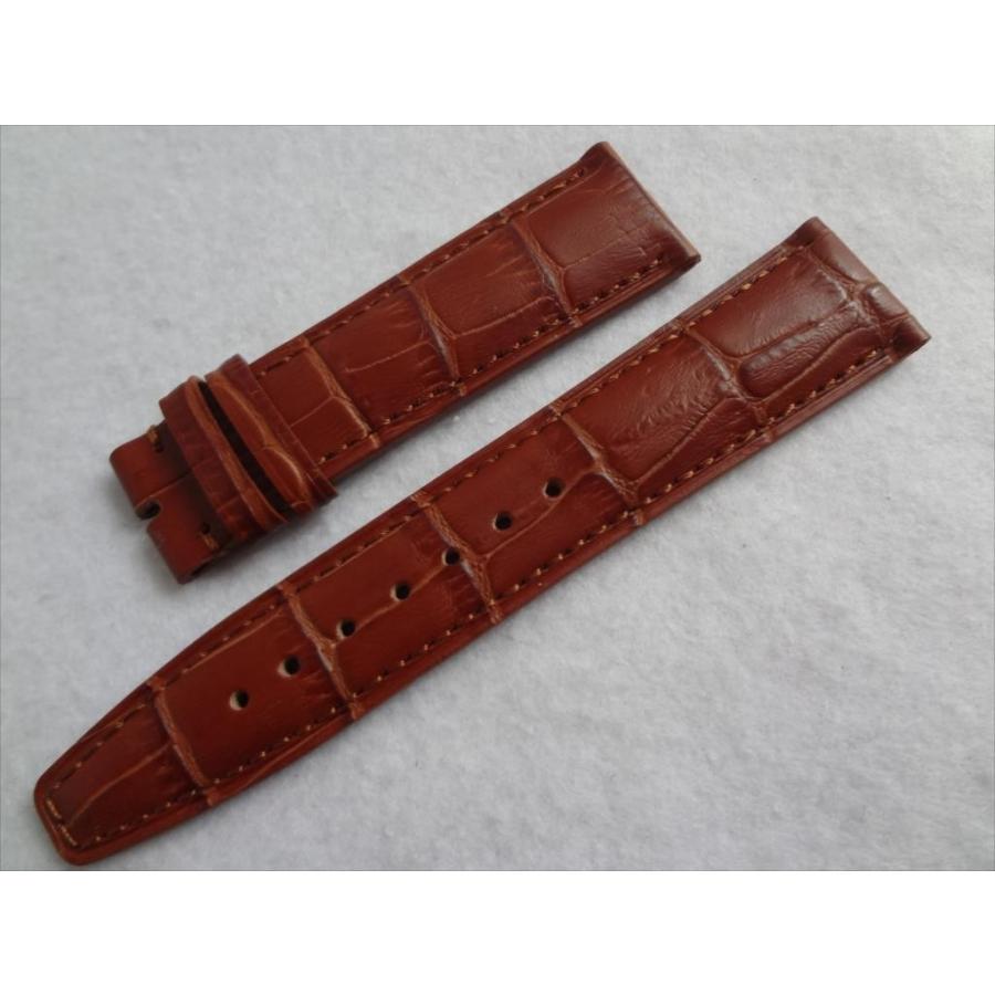 IWC ポルトギーゼ クロノグラフ用 レザーベルト 21mm TAN (茶色