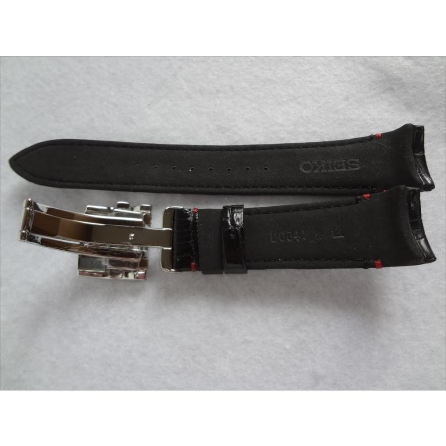 SEIKO 純正 ブライツ SAGH005 , 8R28-00B0 用 クロコダイルベルト 黒