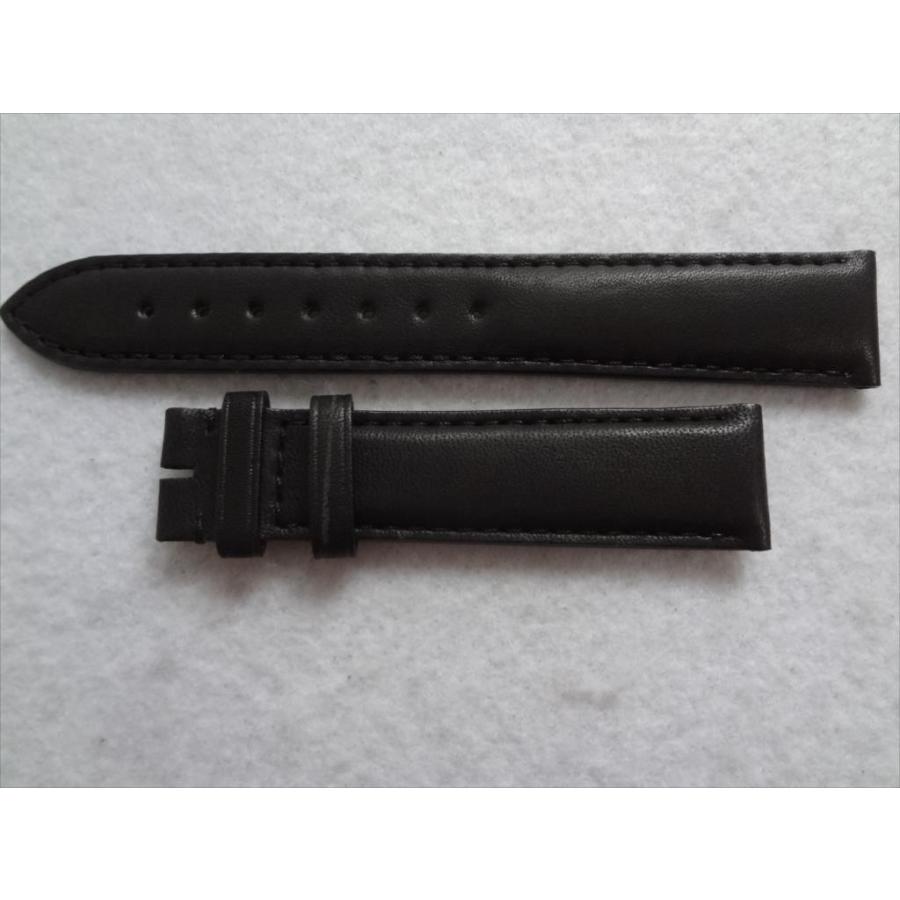 Longines ロンジン 純正 レザーベルト 18mm 腕時計 バンド 黒 ブラック