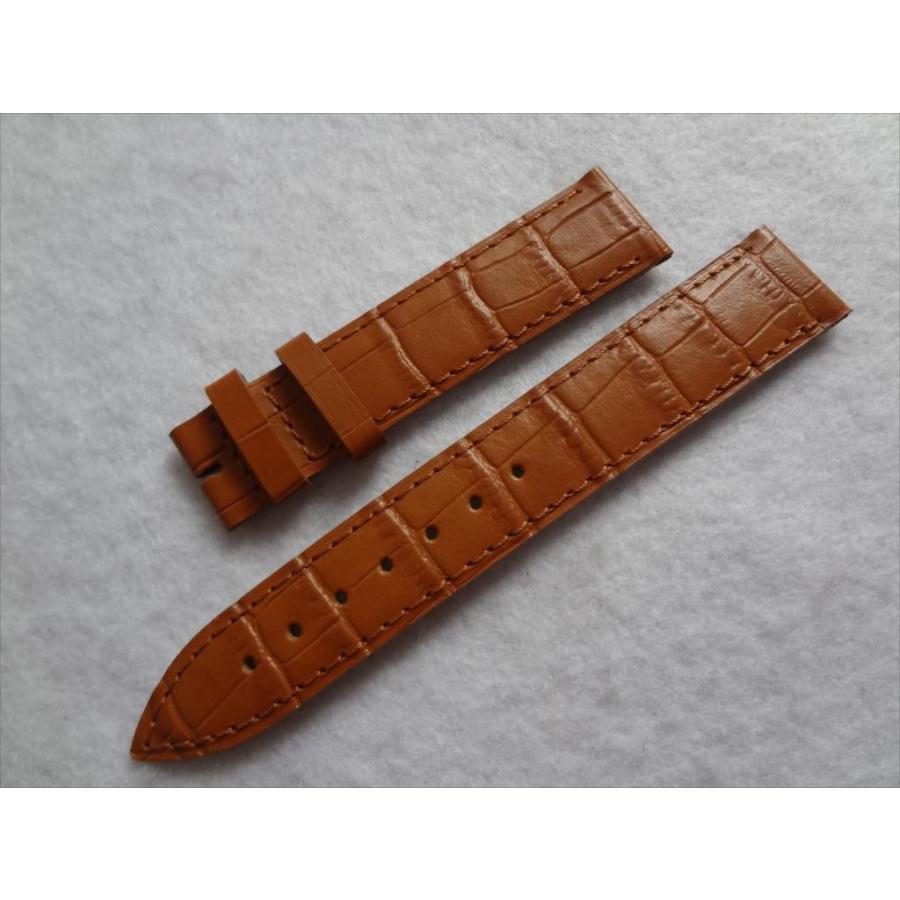 Longines ロンジン 純正 レザーベルト 18mm 腕時計交換バンド 茶 茶色