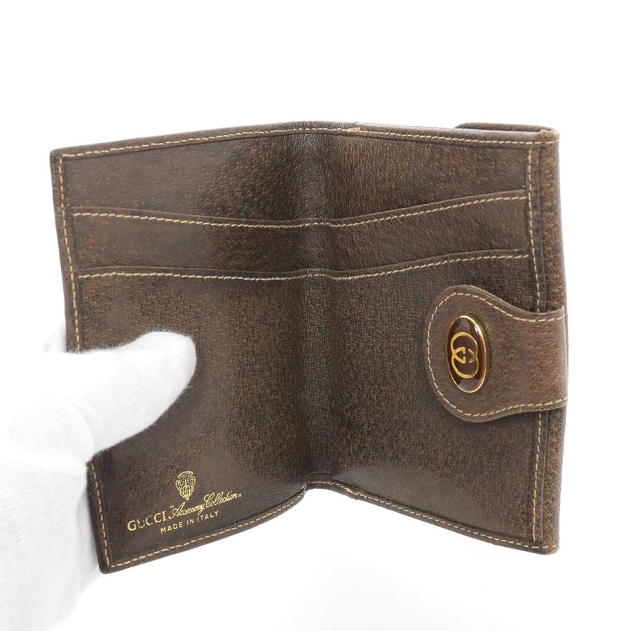 GGキャンバス GUCCI グッチ 二つ折り財布 GGプリント PVC レザー