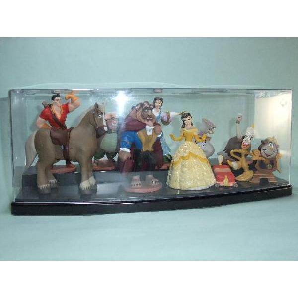 US ディズニー限定 美女と野獣 ミニ・フィギュアDXセット ディスプレイ