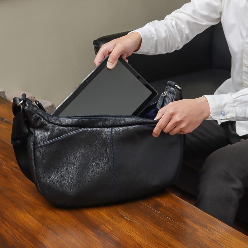 DIABLO ショルダーバッグ メンズ 本革 牛革 大きめ 大容量 a5 斜めがけ