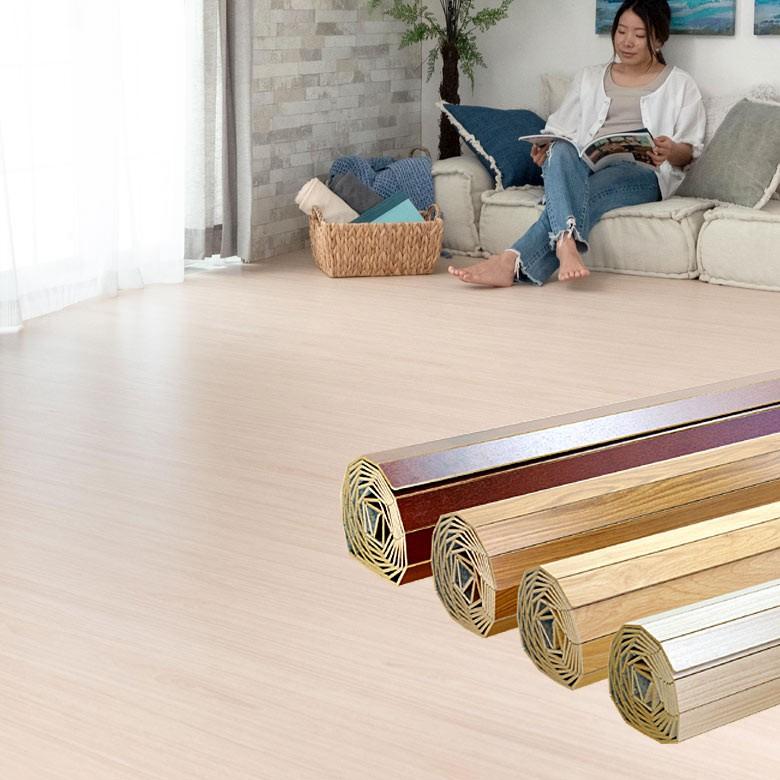 ELEMENTS ウッドカーペット 8畳 江戸間 フローリングカーペット 350