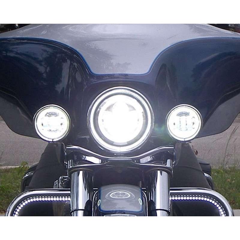 Hurley（ハーレー） LED フォグランプ 補助灯 4.5インチ ハウジング