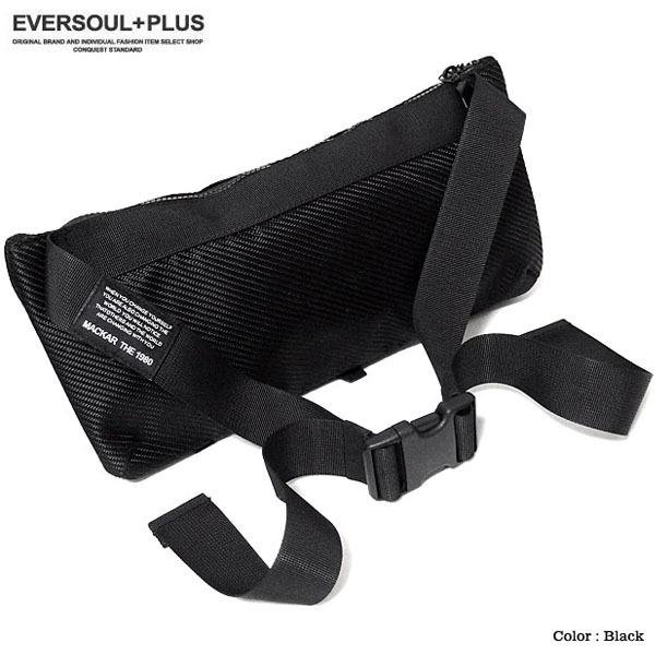 ボディバッグ おしゃれ ブラック 黒 かばん ポーチ 3連 ポケット