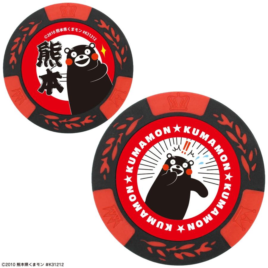 HTC くまモン ゴルフマーカー 「 レッド MK0385 」 : EZAKI NET GOLF