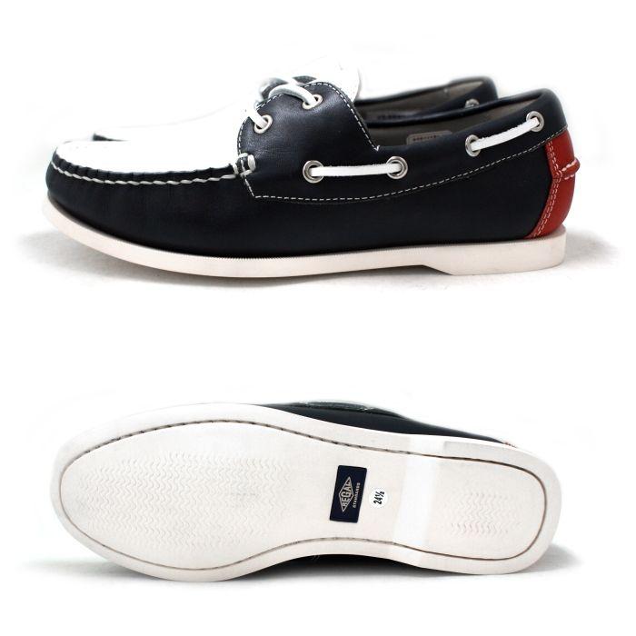 REGAL（リーガル） ○○リーガル デッキシューズ ホワイト メンズ 本革