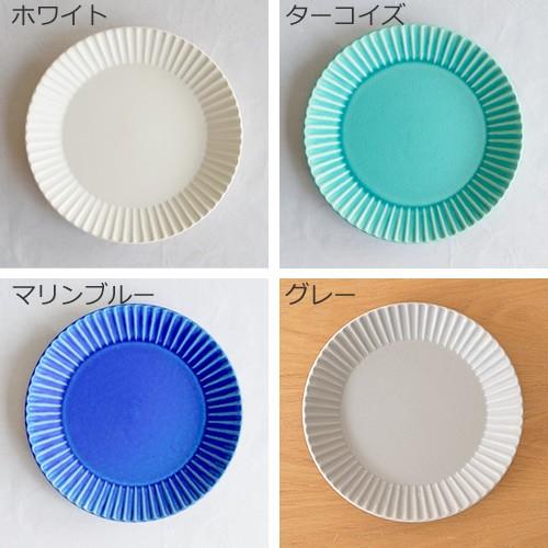 SAKUZAN ストライプ Stripe 丸皿 M 18.8cm プレート 作山窯 美濃焼