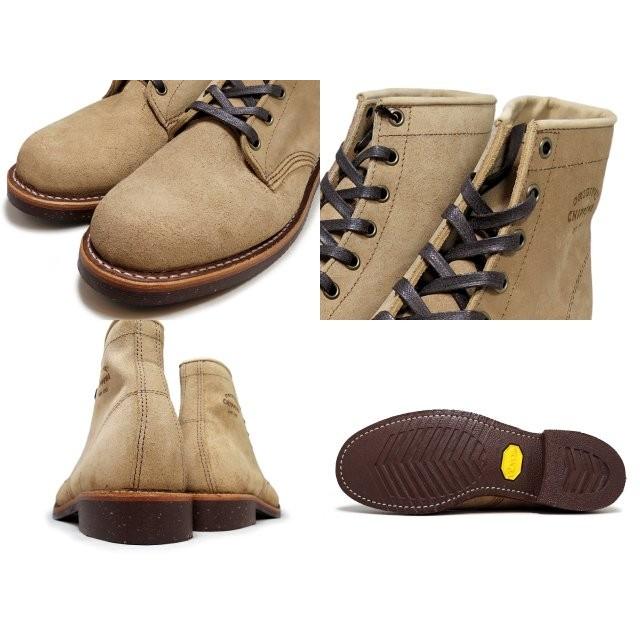 CHIPPEWA（チペワ） ブーツ プレーン トゥ サービスブーツ カーキ