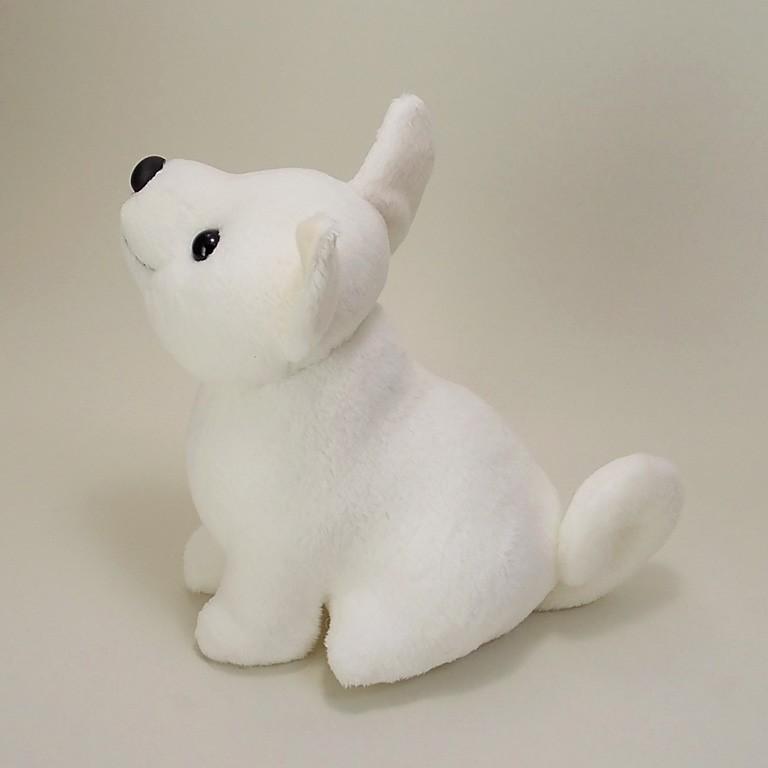 柴犬ぬいぐるみ（白柴） しばわんこ 白犬・紀州犬 【受注製作