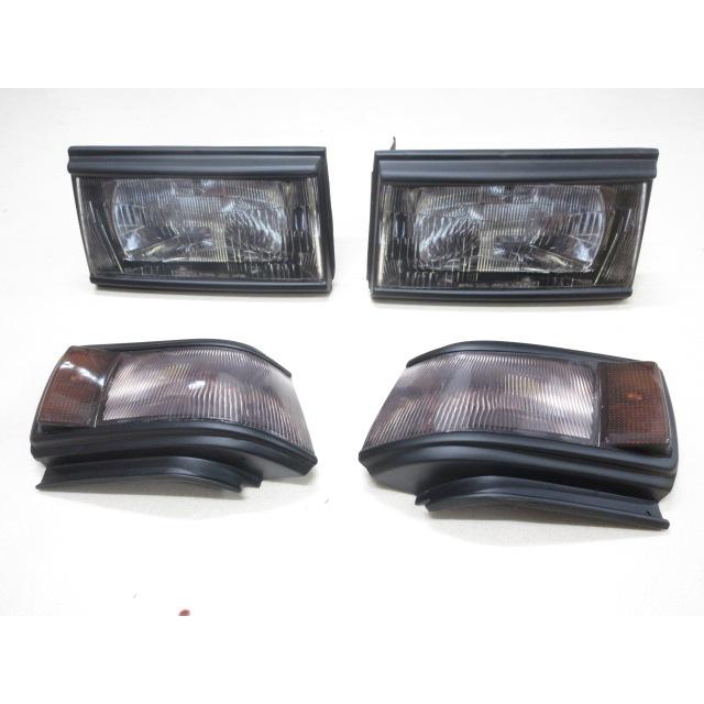 AE86 後期 レビン ダミー ヘッドライト キット ステッカー付 FRP