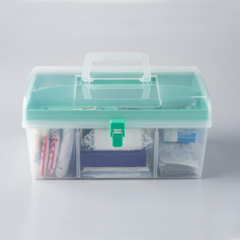 応急手当用品20点セット プラスチック製救急箱 救急セット スポーツ