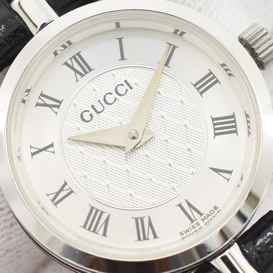 GUCCI（グッチ） 腕時計 レディースウォッチ シルバー文字盤 QZ SS