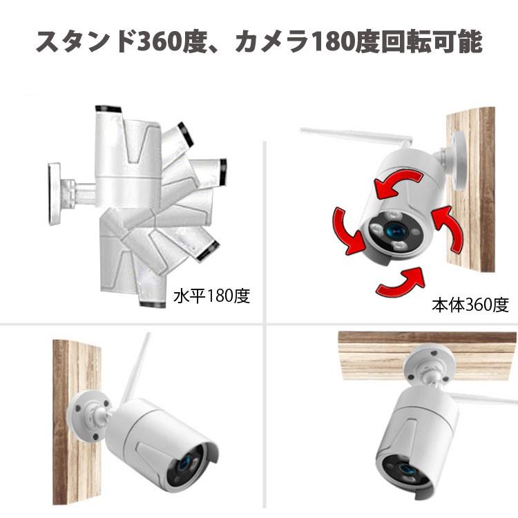 無線カメラ4台+録画NVRデッキセット 防犯 監視 技適認証取得 1080P録画