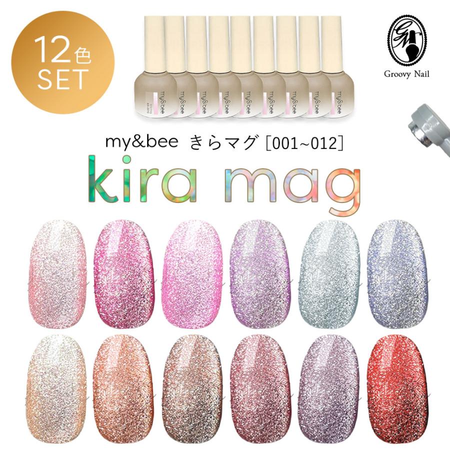 my&bee マイビー きらマグ 8ml 12色セット KR-001G~012G マグネット