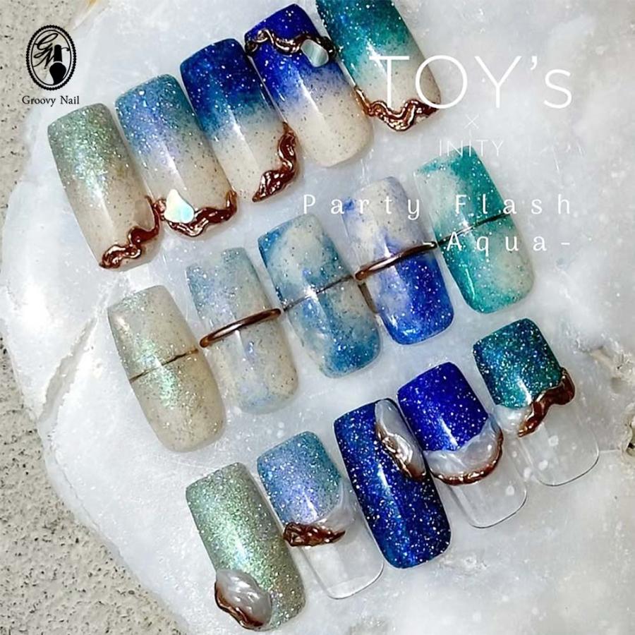 TOY's × INITY パーティーフラッシュ アクア 全5色 12ml T-PF33~37
