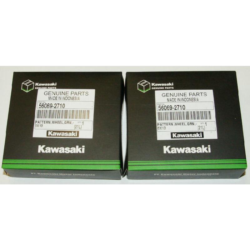 カワサキ純正 パタ−ン,ホイール,グリーン,6X1353 56069-2710 2個