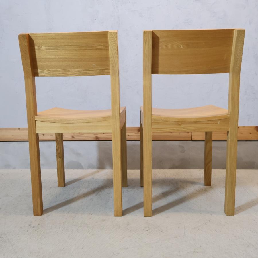 unico ウニコ HUTTE ヒュッテ アッシュ材 ダイニングチェア 2脚セット