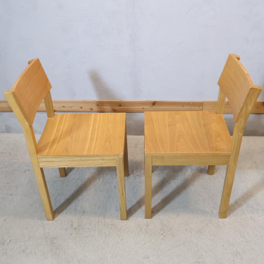 unico ウニコ HUTTE ヒュッテ アッシュ材 ダイニングチェア 2脚セット