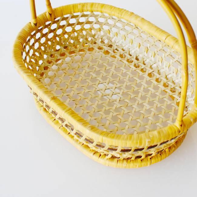 かごバッグ 白鳥籠 (はくちょうかご） /小林ミドリ 新潟 天然竹 手編み