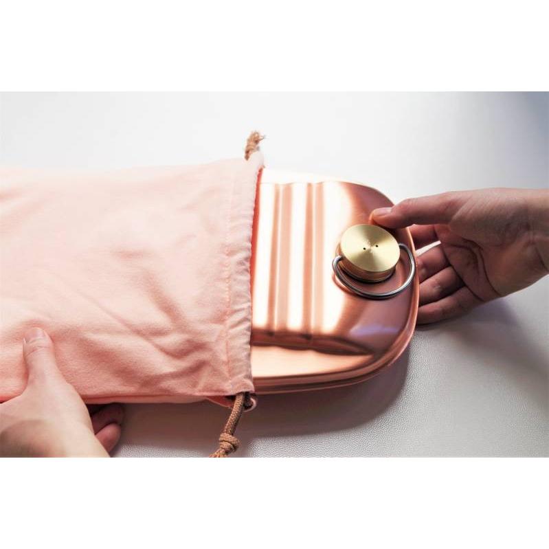 湯たんぽ 大 純銅製 燕市 新光金属 新光堂 小判型 大きいサイズ 湯