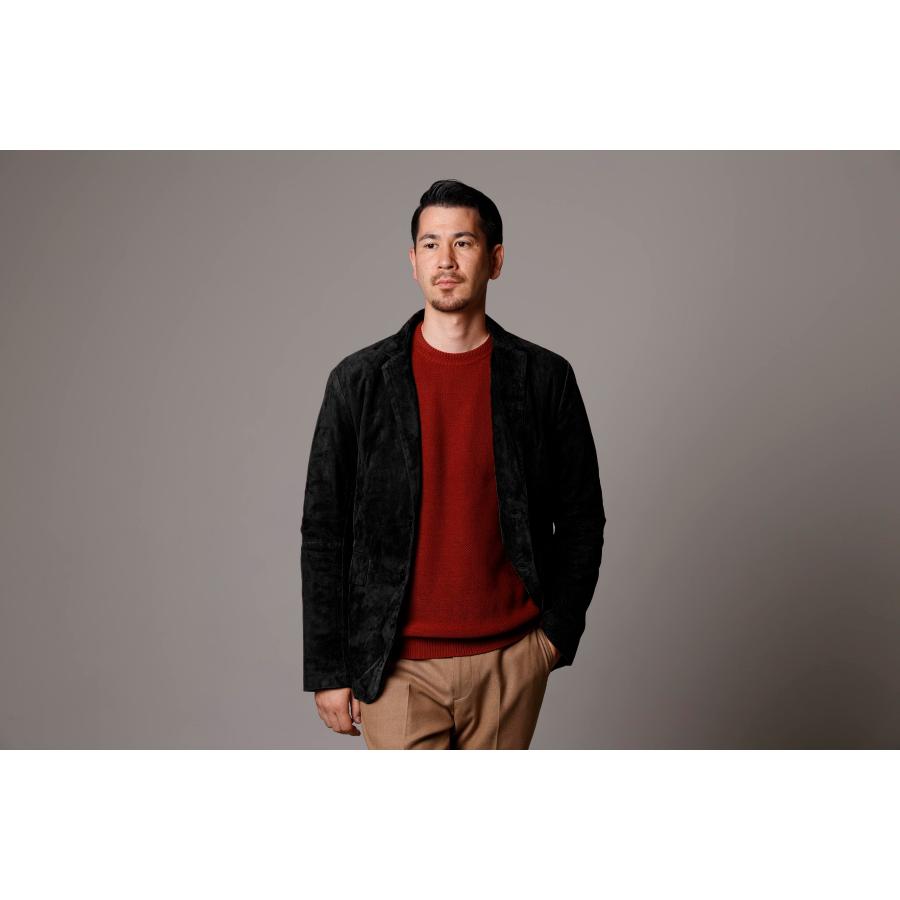 Mo-LAWS レザージャケット メンズ スウェード スエード 本革 ゴート