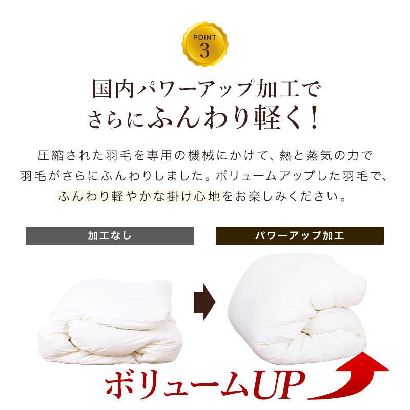 KAGUWORLD 羽毛掛け布団 シングル 羽毛布団 日本製 ダウン 90% 立体