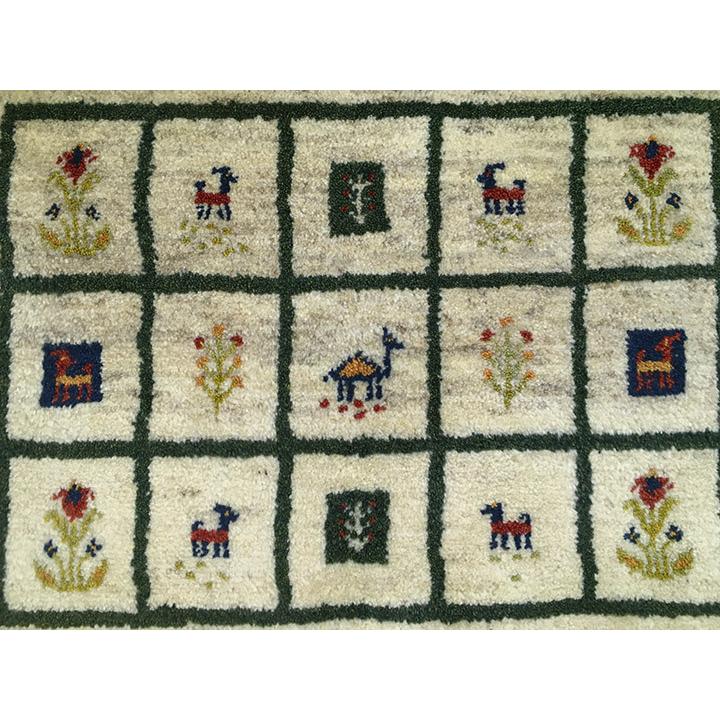 ギャッベ 玄関マット 約58.5×87.5cm 00341】GABBEH・ギャッペ(ギャべ