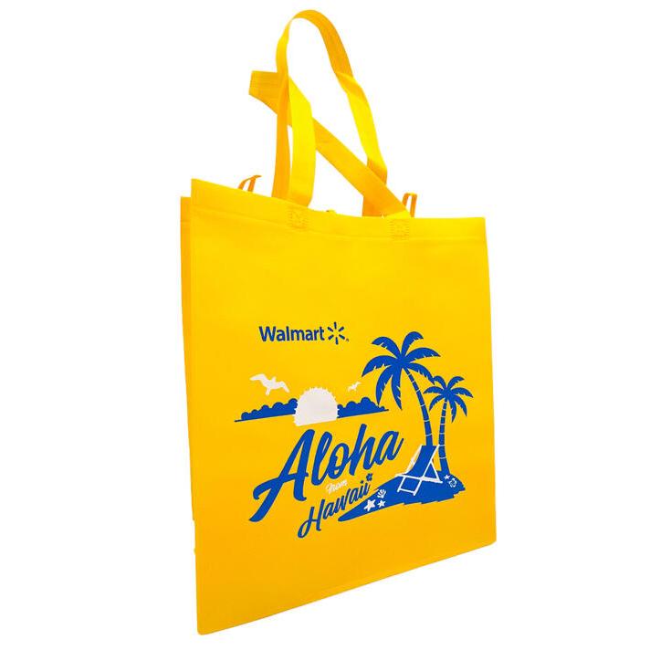 ハワイ直輸入!!ハワイ ウォルマート限定 イエロー ヤシの木 トート