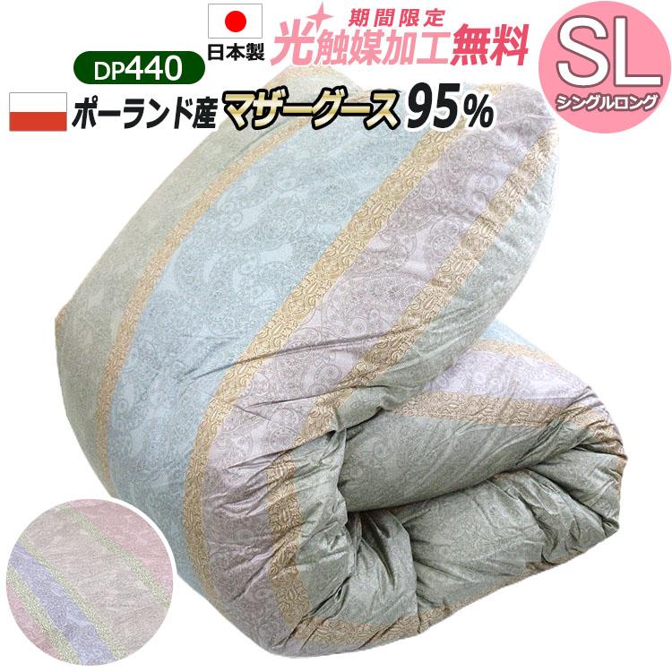 羽毛布団 ポーランド産 ルベンスキー ホワイトマザーグースダウン95