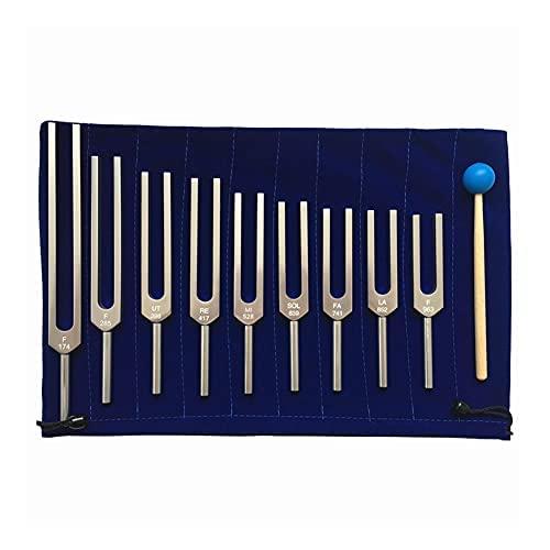 音叉セット、9個174/285/396/417/528/639/741/852 / 963HZサウンド