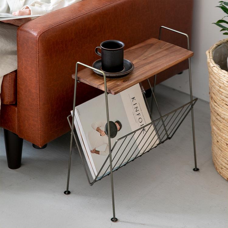 サイドテーブル おしゃれ アンティーク ナイトテーブル スリム