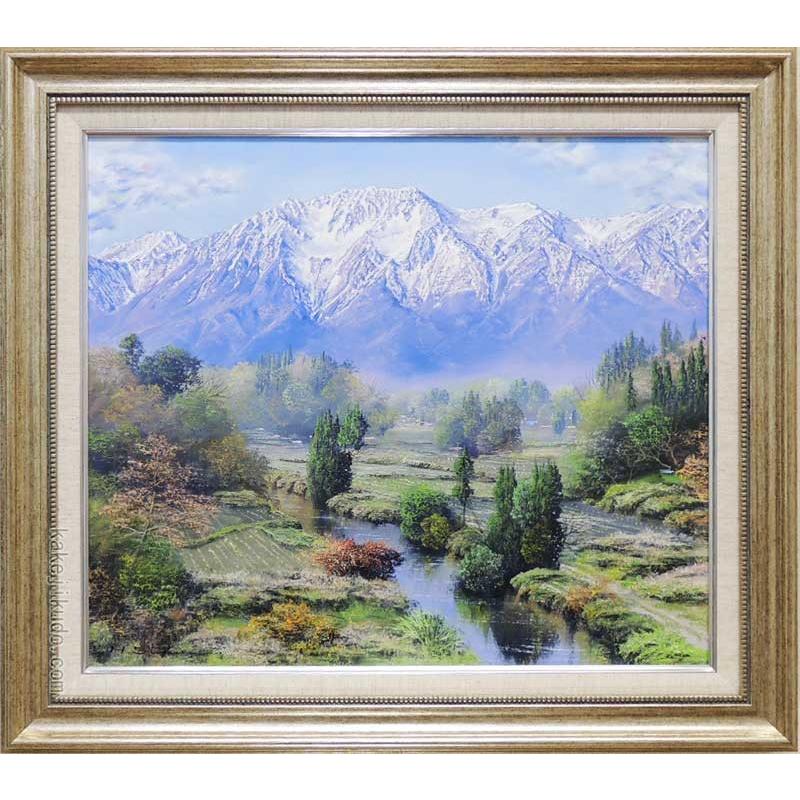 絵画 油絵 立山 （佐田光） 【海・山】【肉筆】【油絵】【日本の風景