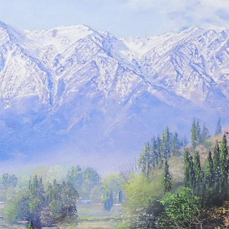 絵画 油絵 立山 （佐田光） 【海・山】【肉筆】【油絵】【日本の風景