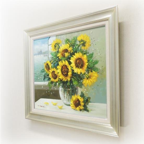 油絵 「向日葵」2006 F10 絵画