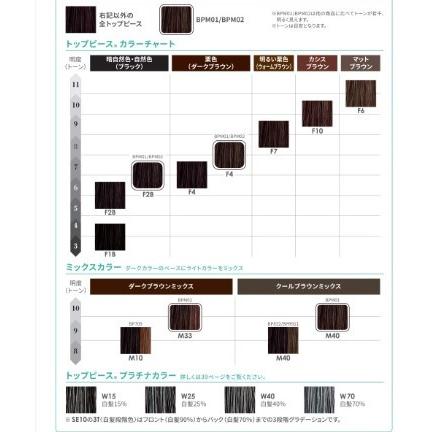 フォンテーヌ ウイッグ トップピース BP833 : 髪美人 - 通販 - Yahoo