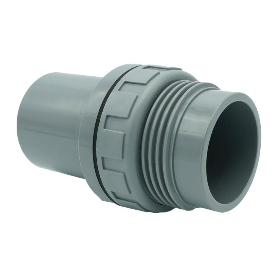 継手 穴開け配管 ネジ付ソケット パッキン付 ストレート PVC 40A 関西