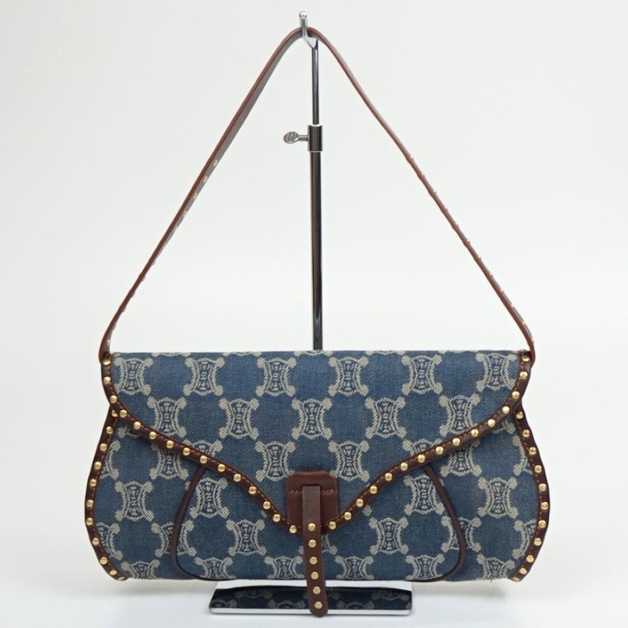 CELINE（セリーヌ） パリマカダム柄 INDIG デニム スタッズ ワン