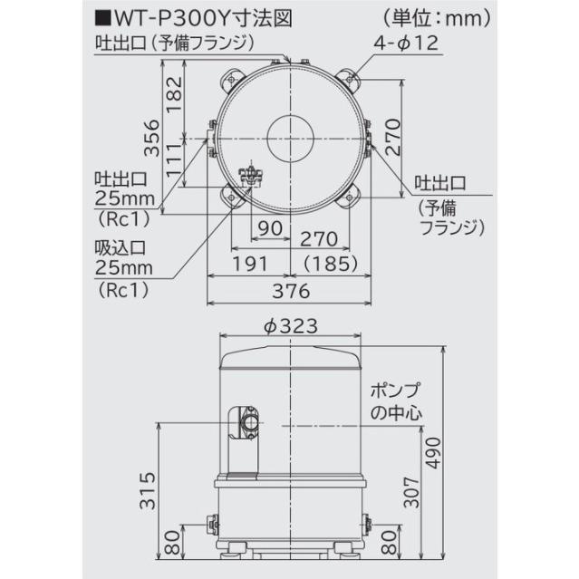 日立（HITACHI） 日立ポンプ（WT-P300Y）浅井戸用自動ポンプ 圧力強く