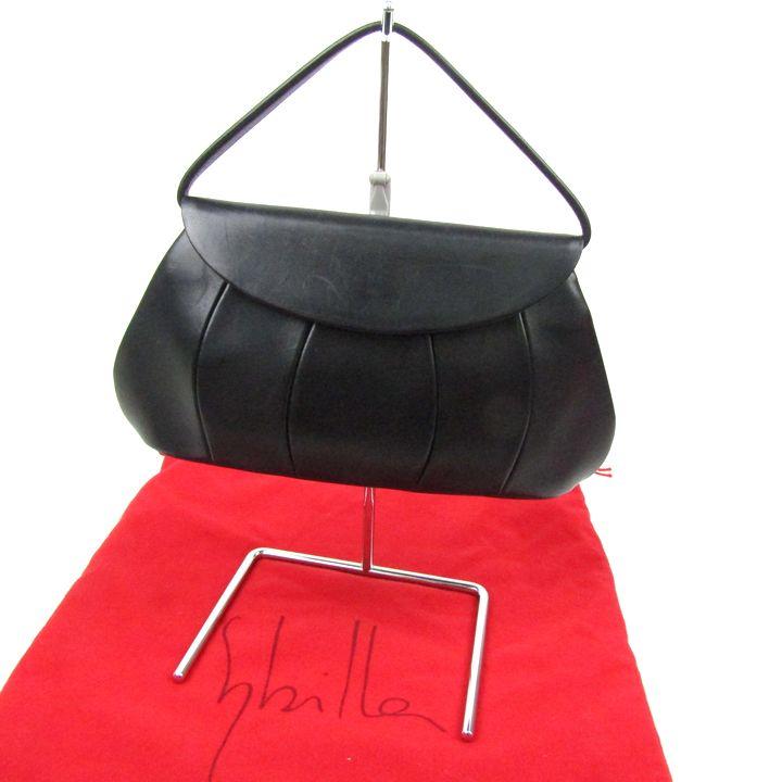 Sybilla（シビラ） ラウンドカット デザインバッグ レザー フォーマル