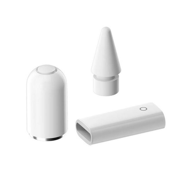 Apple Pencil 第一世代用 ペン先 チップ キャップ 充電アダプタ (お得