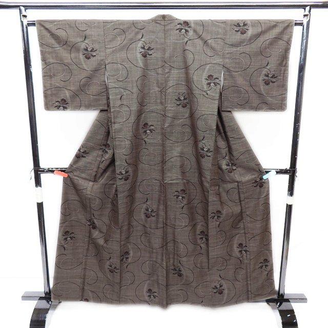 FINAL PRICE ／ 本場 大島紬 着物 中古 正絹 袷 カジュアル ラベル付き