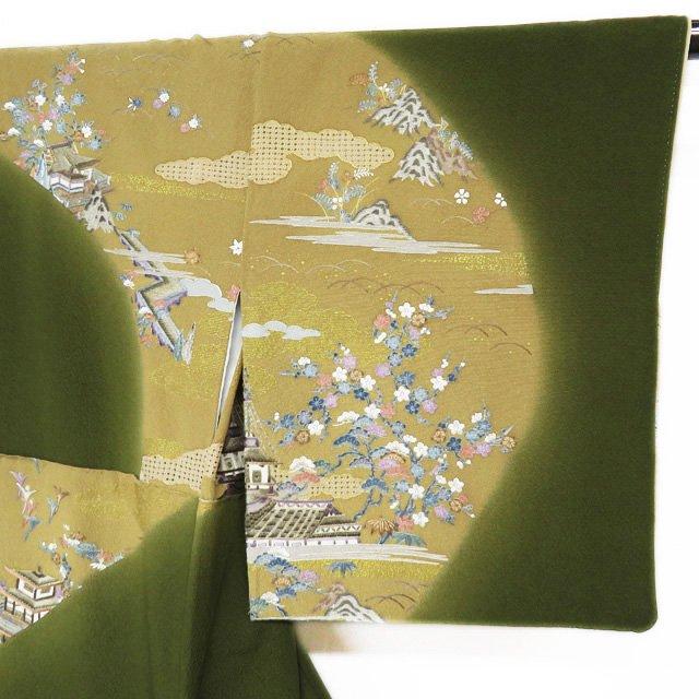 FINAL PRICE ／ 特選 訪問着 着物 中古 正絹 汕頭刺繍 スワトウ 風景