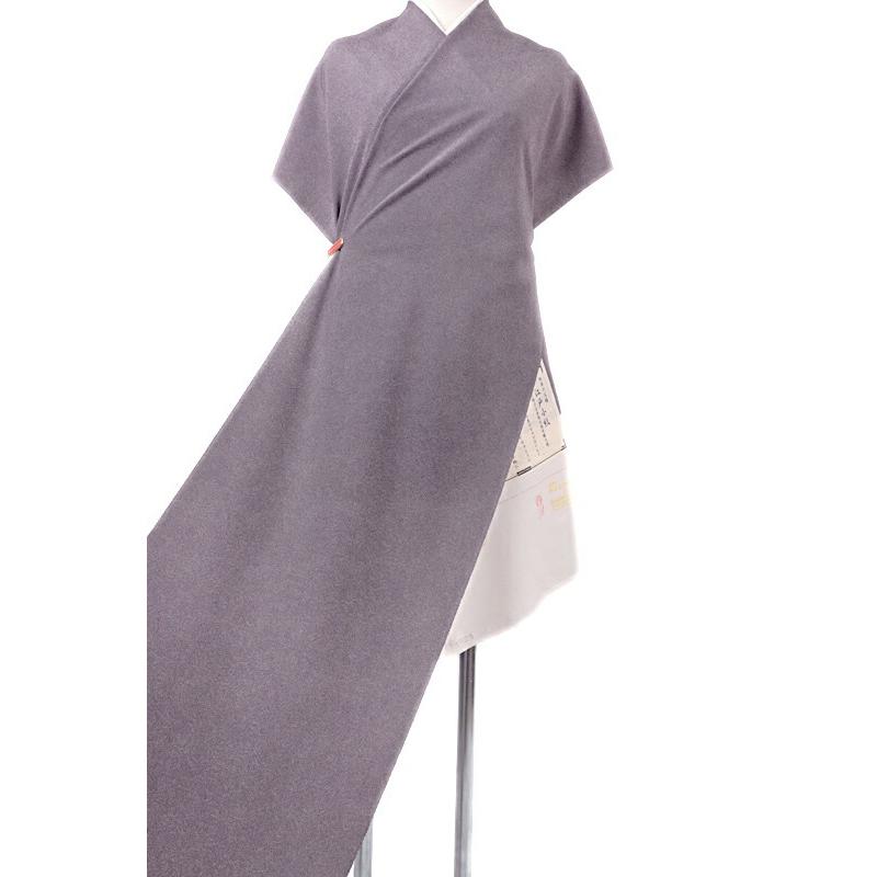 江戸小紋 鮫小紋 正絹 紫 渋紫 黒地 重要無形文化財 伊勢型写し 京友禅