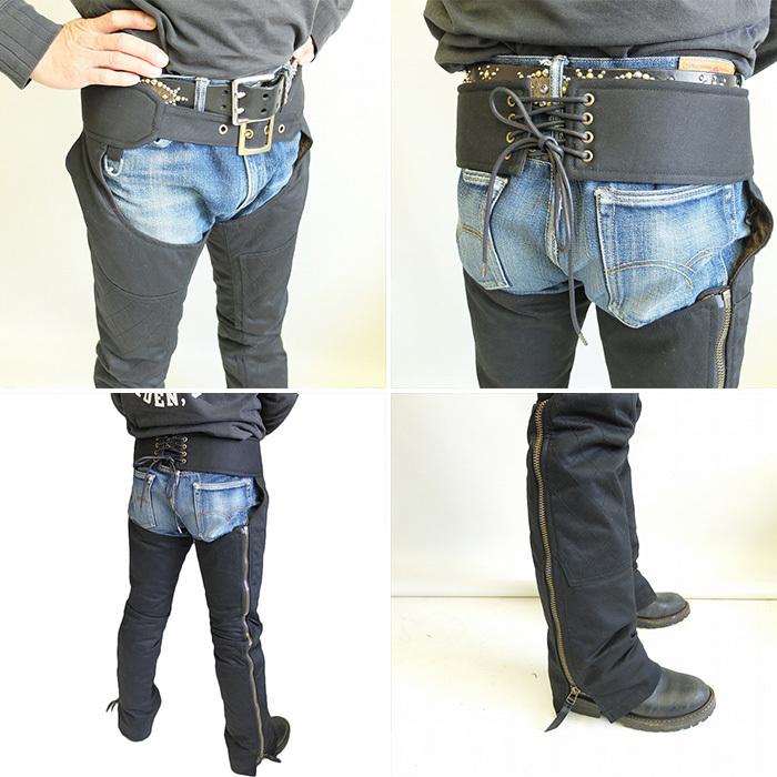 SKULL FLIGHT（スカルフライト） Hard Pique Double Knee ライダース