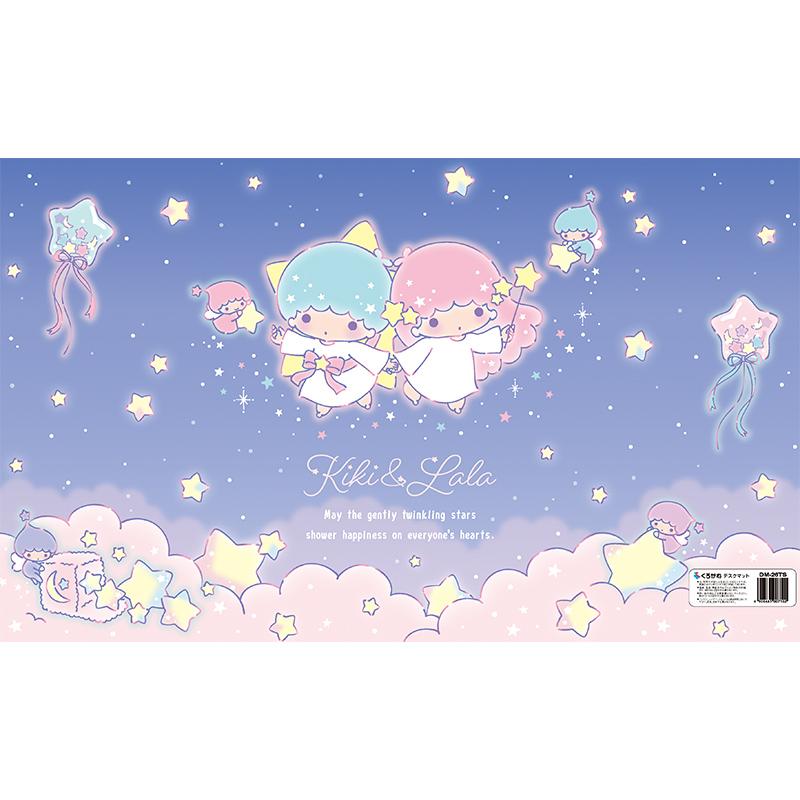 リトルツインスターズ キキ＆ララ柄 デスクマット 【巻かずに発送