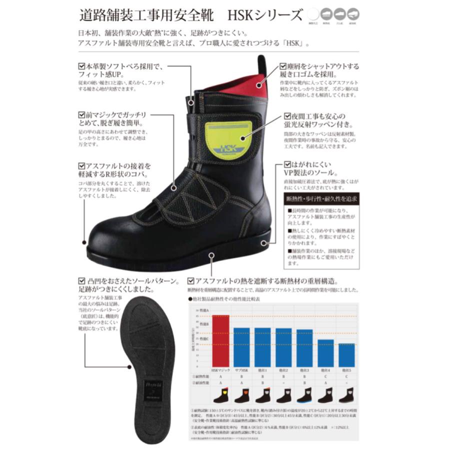 Nosacks ノサックス HSK 208 (HSK208S) 半長靴 道路 舗装用 安全靴 鋼