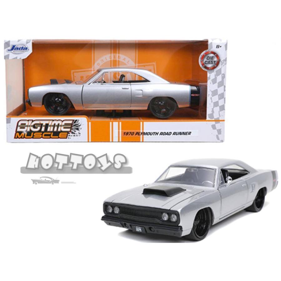 ミニカー 1/24 JadaTOYS 1970 プリムス・ロードランナー シルバー