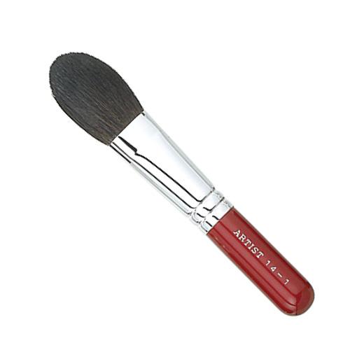 メイクブラシ 竹宝堂化粧筆 チークーブラシ 14−1赤軸 / 熊野筆 : 熊野